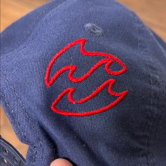 Billabong Australia Blue and White checkered snap back Hat Classic Style - Picture 6 of 11